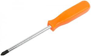 Отвертка &quot;Эконом&quot;, CrV сталь, пластиковая оранжевая ручка 6х100 мм РН2 FIT