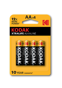 Батарейки Kodak LR6-4BL XTRALIFE Alkaline [KAA-4] (80/400/17600)