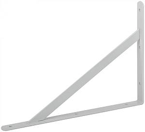 Уголок-кронштейн усиленный белый 400х280 мм FIT