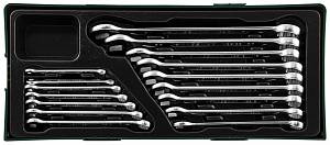 W26116SP Набор ключей гаечных комбинированных в ложементе, 6-24 мм, 16 предметов JONNESWAY