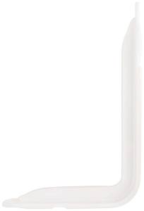 Уголок-кронштейн усиленный белый 140х200 мм (1,0 мм) FIT