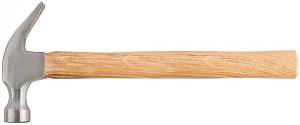 Молоток-гвоздодер, деревянная ручка 25 мм, 340 гр. FIT
