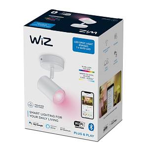 Трековый светильник Philips IMAGEO WiZ Spots 1x5Вт 2200-6500K RGB, белый, WI-FI, Bluetooth