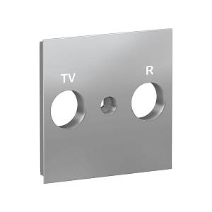 UNICA NEW Лицевая панель TV/FM розетки, алюминий Schneider Electric NU944030