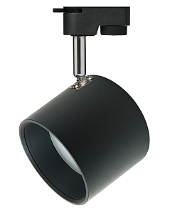 Трековый светильник однофазный ЭРА TR15 GX53 BK/SL черный+серебро