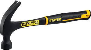 STAYER Strike, 560 г, цельнометаллический столярный молоток-гвоздодёр, Professional (2025-560)