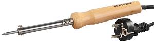 Электропаяльник СВЕТОЗАР "ТЕРМИТ", деревянная рукоятка, жало "LONG LIFE", форма конус, 25Вт SV-55310-25