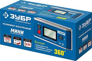 ЗУБР МИНИ, 0 - 90&deg;, &plusmn;0.05&deg;, электронный уровень-уклономер, Профессионал (34745)